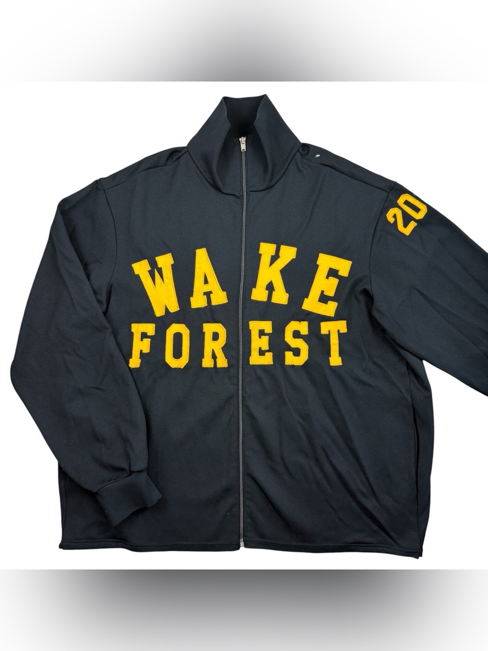 VTG 80s Wake Forest TEAM ISSUED Men’s #20 Demon Deacons Full Zip Jacket size L